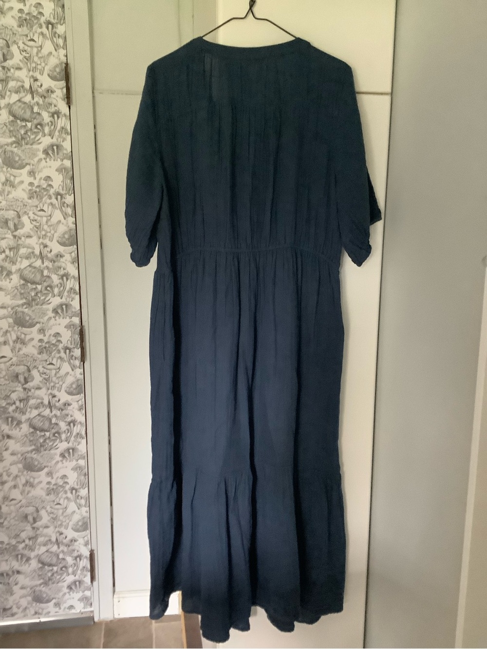 Sonoma Navy Button-Front Maxi Dress - Picture 2 of 6